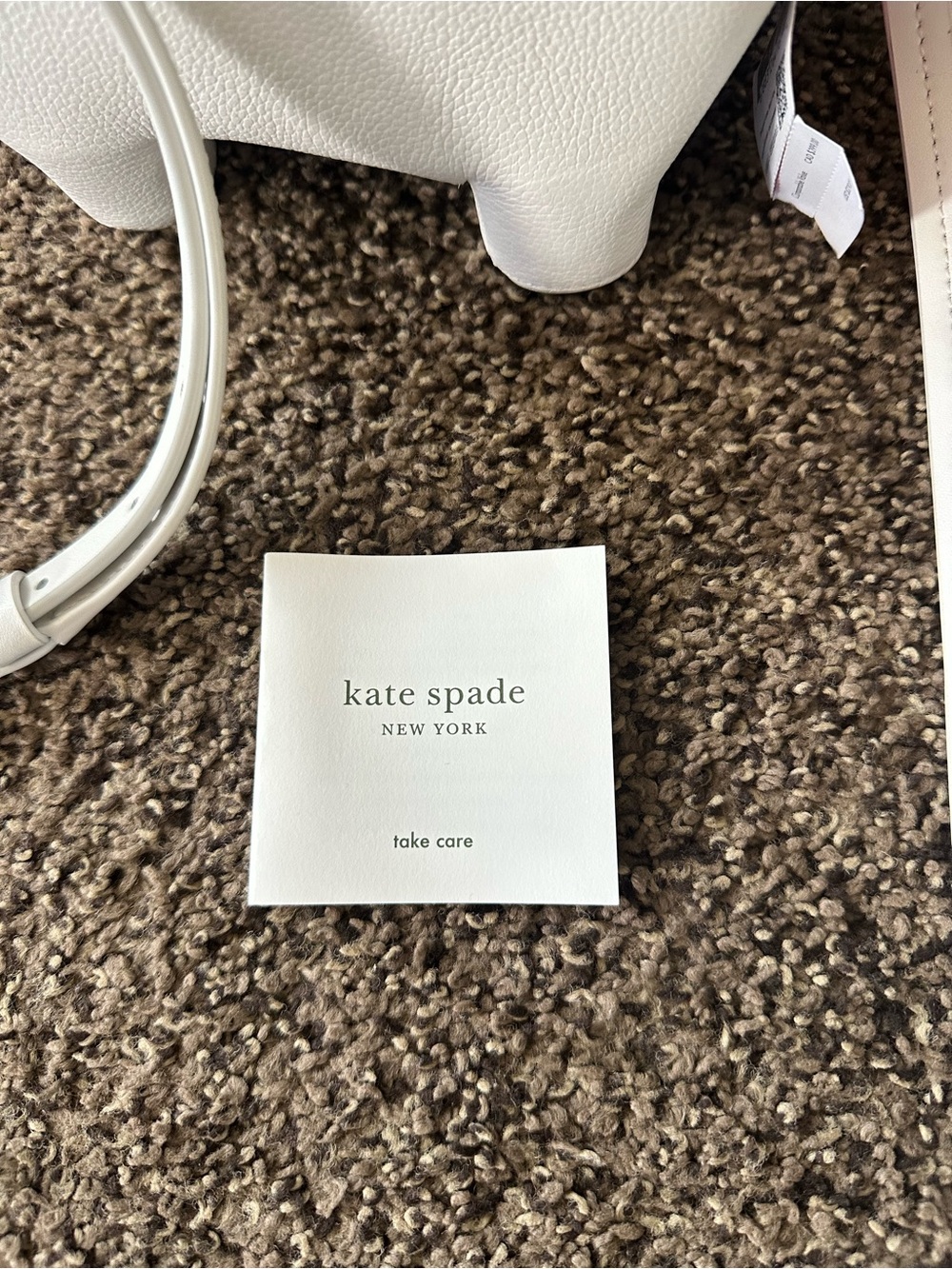 kate spade White Polar Bear Crossbody Bag with Blue Scarf - Picture 16 of 16